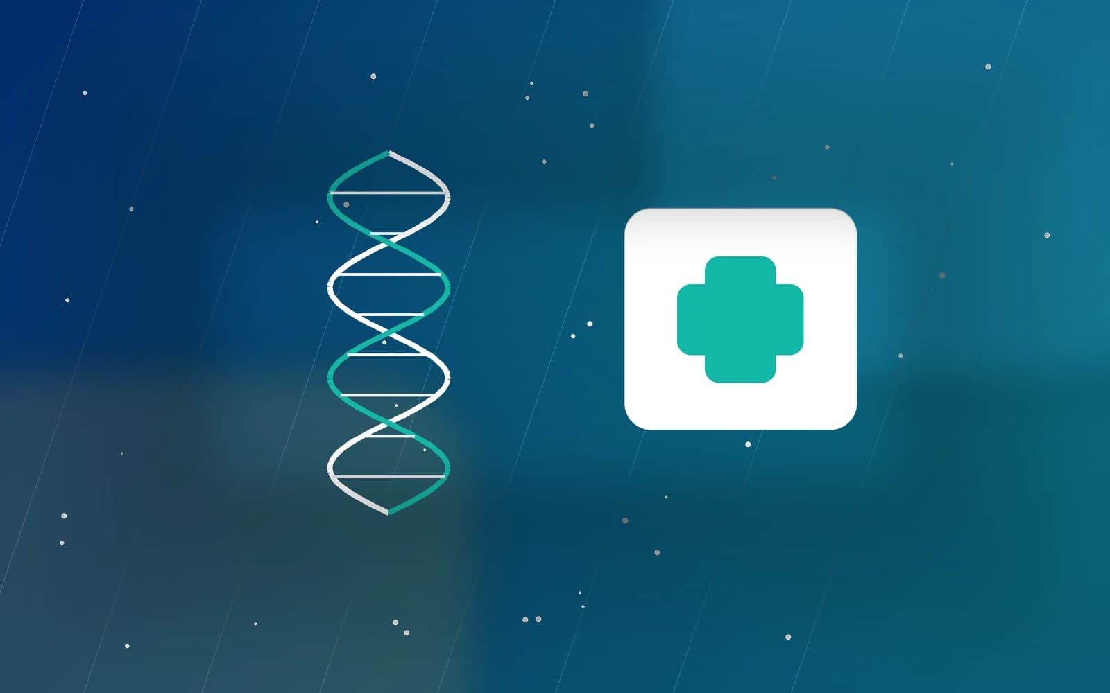 Blue Aphamea visual showing life sciences and healthcare translation